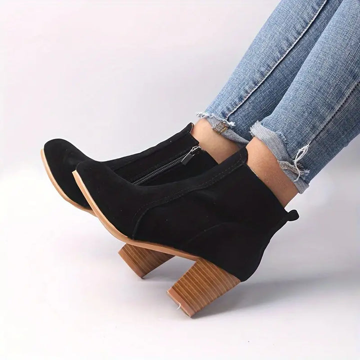 Grace™ ORTHOPEDIC CHUNKY HEEL ANKLE BOOTS