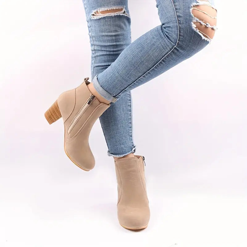 Grace™ ORTHOPEDIC CHUNKY HEEL ANKLE BOOTS