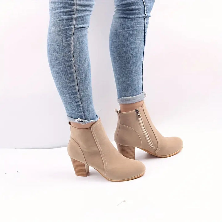 Grace™ ORTHOPEDIC CHUNKY HEEL ANKLE BOOTS