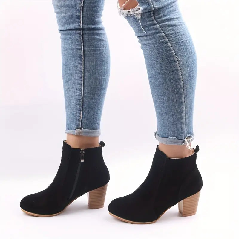 Grace™ ORTHOPEDIC CHUNKY HEEL ANKLE BOOTS