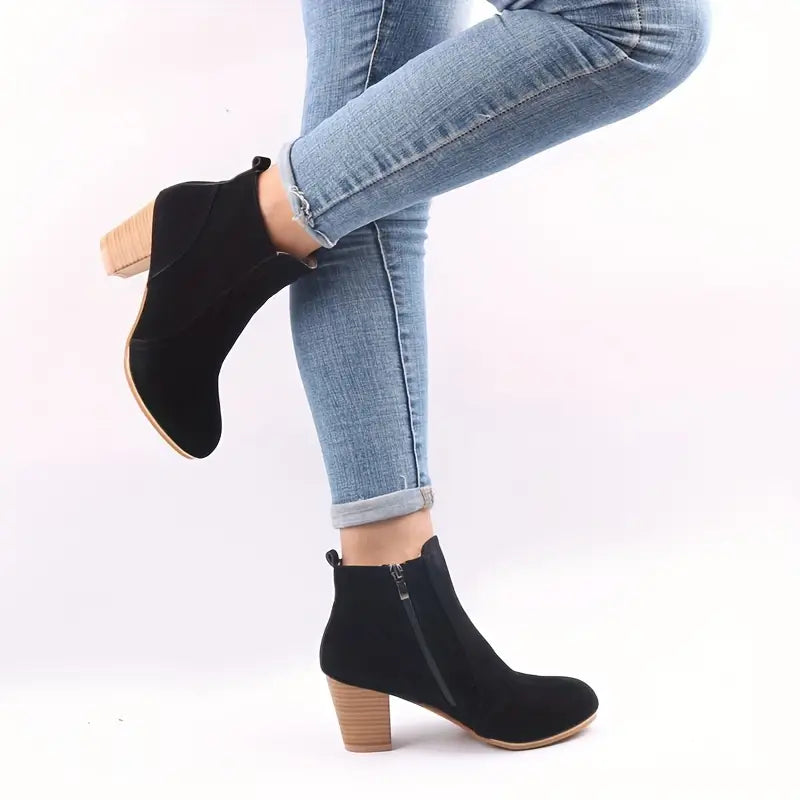 Grace™ ORTHOPEDIC CHUNKY HEEL ANKLE BOOTS