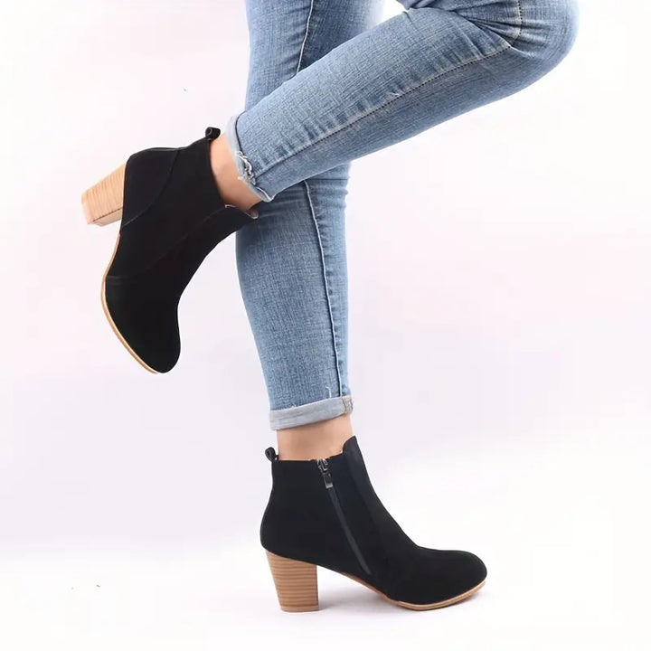 Grace™ ORTHOPEDIC CHUNKY HEEL ANKLE BOOTS