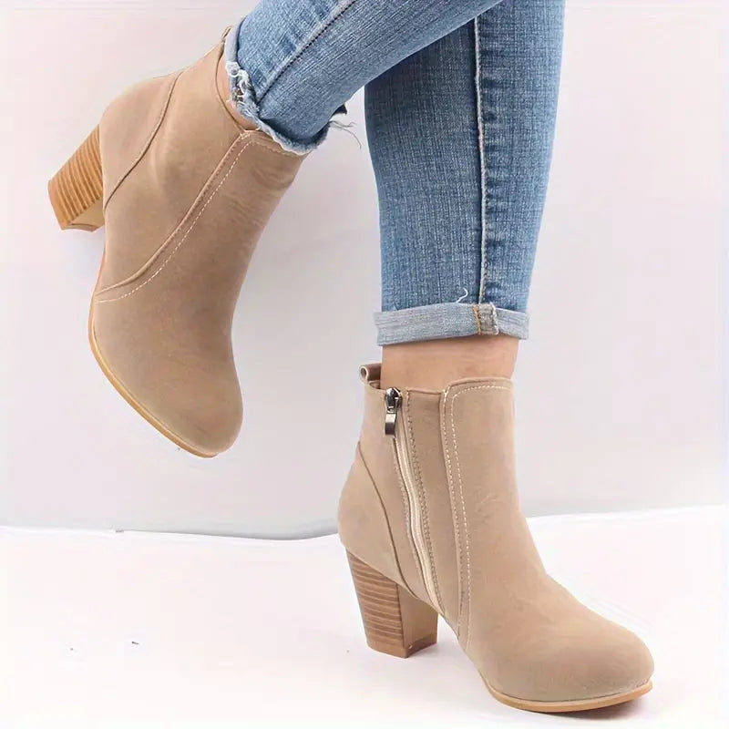 Grace™ ORTHOPEDIC CHUNKY HEEL ANKLE BOOTS