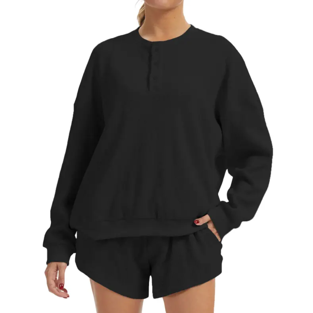 COZY™ – Waffle Knit Lounge Two-Piece Set