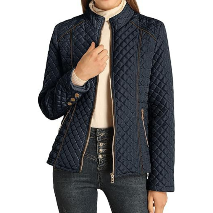 NADINE™ – Lightweight Quilted Stand-Collar Jacket