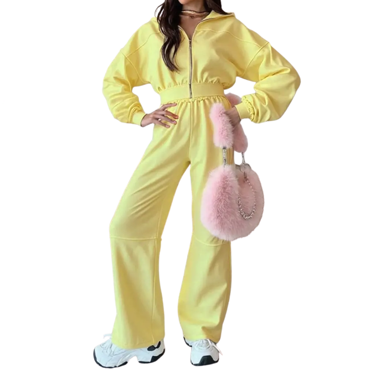 JOSLYN™ – Cozy Zip-Up Hoodie Two-Piece Set