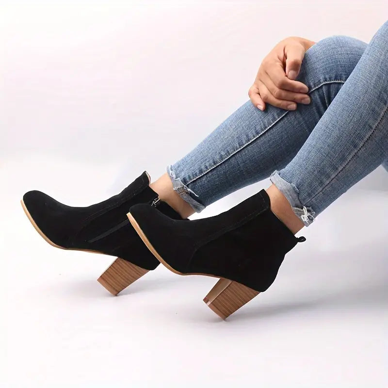 Grace™ ORTHOPEDIC CHUNKY HEEL ANKLE BOOTS